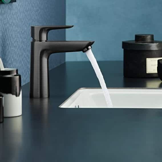 Baterie lavoar Talis E 110 cu ventil - brushed black chrome